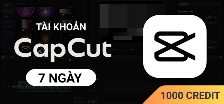 CapCut Pro 7 Ngày + 1000 Credit - Tài khoản