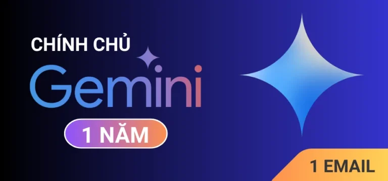 Gemini Pro 1 Năm (1 Email) - Nâng cấp chính chủ