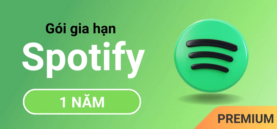 Spotify Premium gia hạn chính chủ - 1 năm Spotify Premium gia hạn chính chủ - 1 năm