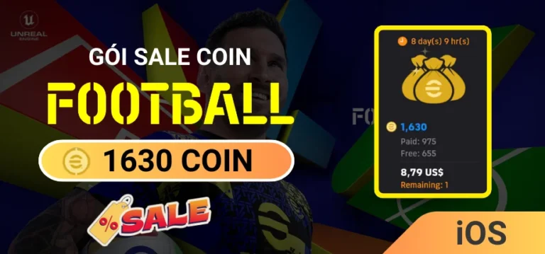 Gói Nạp Game Efootball Mobile (Sale) - 1630 Coin iOS