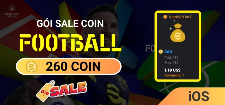 Gói Nạp Game Efootball Mobile (Sale) - 260 Coin IOS